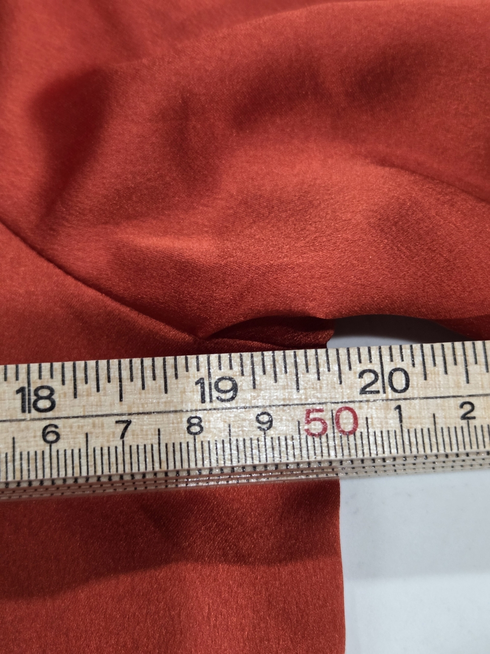 Ann Taylor Women's Satin Tie-Neck Blouse in Rich Orange Size Medium - Picture 10 of 10